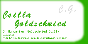 csilla goldschmied business card